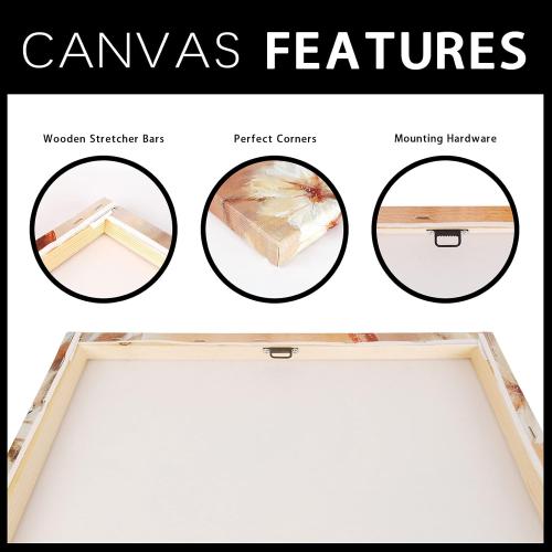 Size 20x40 iKNOW FOTO Pine Cones and Seeds on Canvas Prints Vertical 20x40in Botanical Wall Art Winter Pine Cones Framed Wall Art for Holiday Decor Ready to Hang Home Decoration