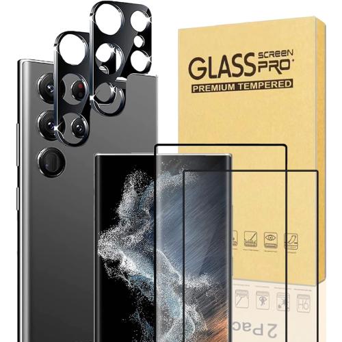 XDesign [2 2 Pack Galaxy S23 Ultra Screen Protector, 9H Tempered Glass Scratch Resistant, Ultrasonic Fingerprint Support, For Samsung Galaxy S23 Ultra 5G 6.8 Inch Glass Screen Protector