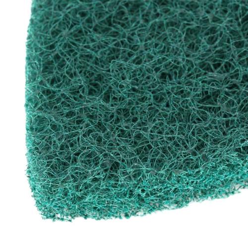 5 Pcs Triangle Scouring Pad, Scouring Stick, Self Adhesive Plate Grinding Machine Accessories, Green Scrub Pads for Surface Sanding Polishing