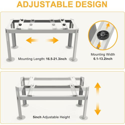 Mini Split Stand, Heavy Duty Ground Stand for 9,000-12,000 BTU Ductless Mini Split Mounting Stand 400LBS Load Capacity Anti-vibration AC Stand