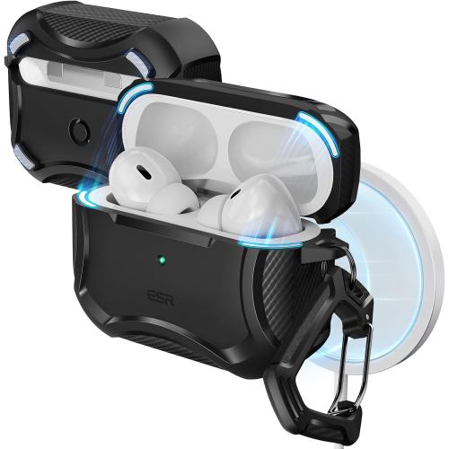 ESR for AirPods Pro 2 Case, Compatible with MagSafe, Cyber Series, Black