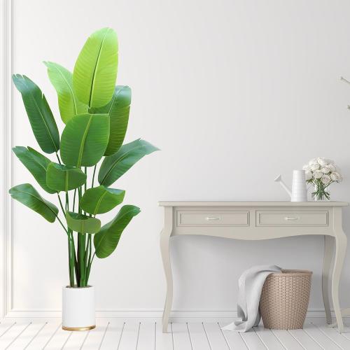Size 6ft Bird of Paradise Plant Artificial 6ft,Faux Plants Indoor Tall with 12 Trunks - The Perfect Indoor Silk Floor Plant for Home Decor in Living Room, Office, and Bedroom (6FT Bird of Paradise)
