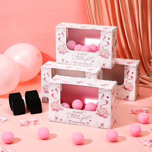 Lunmon 4 Set Pink Bow Baby Shower Twerk Game Shaking Ball