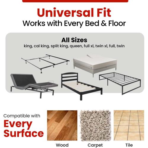 Hidden Under Bed Pet Blocker – Dog and Cat Barrier up to 17.5” Tall (Adjustable). Includes 3Pcs to Cover Underneath The Whole Bed, Solid Matte Black