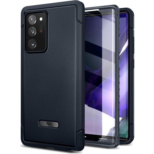 SURITCH for Samsung Galaxy Note 20 Ultra Case (Only) 6.9-inch, [2 Front Frames][Built-in Screen Protector] Full-Body Protective Rugged Heavy Duty Shockproof Phone Cover -(Dark Blue)