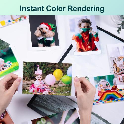 Replace for KP-108IN Canon Selphy Photo Paper & Ink for CP1200 1300 Printer | 3 Color Ink Toners & 108 (4x6) Photo Paper Set, work with CP1500 CP910 CP900 Photo Printer, 100 x 148mm Postcard Size