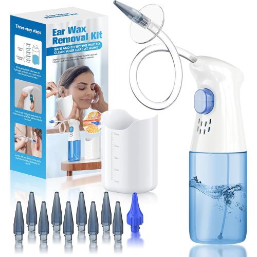 Ear Wax Removal, Ear Cleaner, Ear Wax Removal Kit, FSA Eligible Items Only List, Manual Ear Irrigation Flushing System, Safe and Effective to Clean Ear Built Up Wax