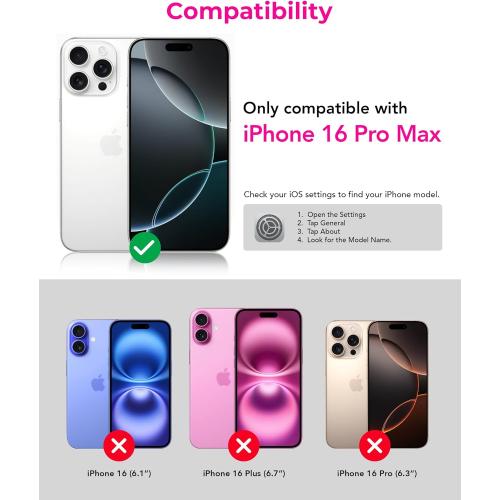 Flex Stand Case, Built-in Magnetic Kickstand, MagSafe Compatible, Slim Protective Cover, Shockproof (iPhone 16 Pro Max) Clear