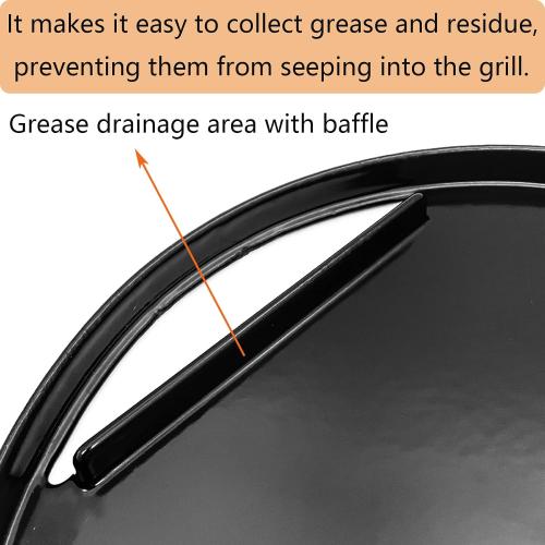 Heavy cast iron Cooking Griddle Plate for Weber 22 Kettle, One-Touch, Master Touch, Bar-B-Kettle, Performer Charcoal Grill for Recteq Pellet Grill RT-B380 Bullseye, Fire Pit Camping