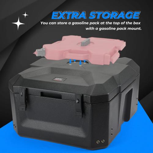 KEMIMOTO 56L Rear Cargo Box Compatible With Talon 1000R 1000X 1000X-4 2019-2024, Multi-functional Cooler Box, Heavy Duty Storage Box w/Sealed Lid Blocks Dust/Mud Replace #0SL51-HL6-A01
