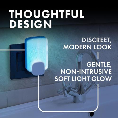 STEM Light Trap: Indoor Fruit Fly Trap, Effective Insect Control for Home, Attracts and Traps Flying Insects, Emits Soft Blue Light, Starter Kit with 1 Plug-In Device and 1 Cartridge