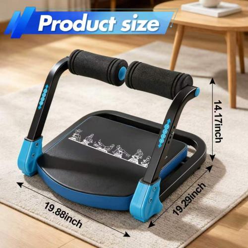 6-in-1 Foldable Ab Machine with 4 Resistance Levels, 330 lb Capacity | Padded seat, foam handles, supports sit-ups and core workouts, compact design, easy storage