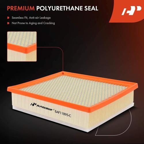 A-Premium Engine Air Filter Compatible with Toyota Models - Sequoia 2014-2022, Tacoma 2016-2023, Tundra 2013-2021, 3.5L 4.0L 4.6L 5.7L, Replace# 17801-0P100