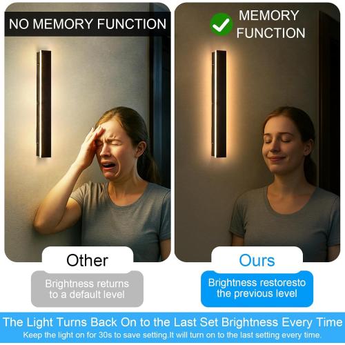 Modern Exterior Lights for House - 39.4inch Long Strip Outdoor Porch & Patio Wall Light Fixture, Dimmable Black Wall Mount Exterior Lighting Wall Sconce Outside Garage Lights for Courtyard, Corridor