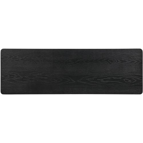 NTC Mingle 47-Inch Console Table, Modern Solid Wood Entryway Table with Hidden Drawer, Waterproof & Heat Resistant, Narrow Table for Hallway, Living Room & Foyer, Burnt Black