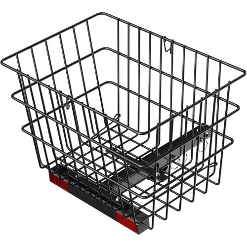 VEVOR Scooter Rear Basket, Heavy Duty Metal Wire Basket with Handle, Spacious Cargo Basket, Works with 1-inch Receiver, Compatible with Most Golden, Drive & Pride Mobility Scooter