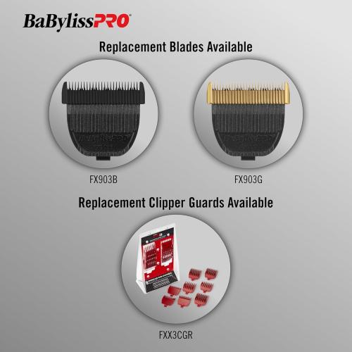 BaBylissPRO Barberology Hair Clipper For Men FXX3CB FX3 Professional High-Torque Clipper