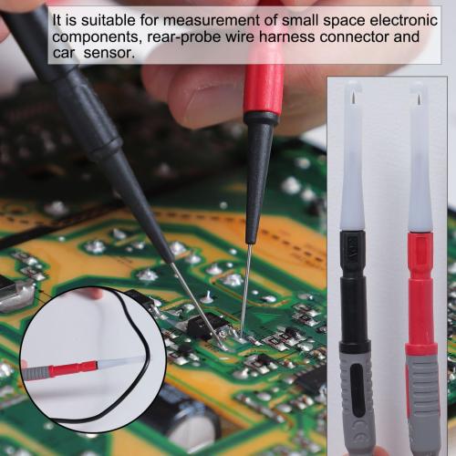 TKDMR 45 Pcs Multimeter Leads Kit, Professional and Upgraded Test Leads Set with Replaceable Gold-Plated Multimeter Probes, Alligator Clips, Test Hooks,5 Colors Jumper Wires and Back Probe Pins.