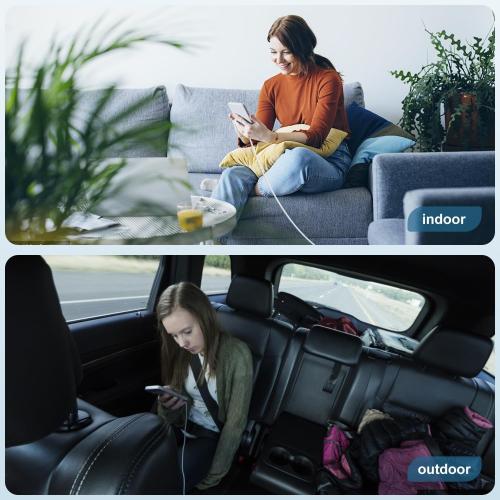 2 Pack Apple MFi Certified Charger Cable 15ft, Lightning to USB Cable Cord 15 Foot, 2.4A Fast Charging,Apple Phone Long Chargers for iPhone 13/12/11/11Pro/11Max/ X/XS/XR/XS Max/8/7/6 White