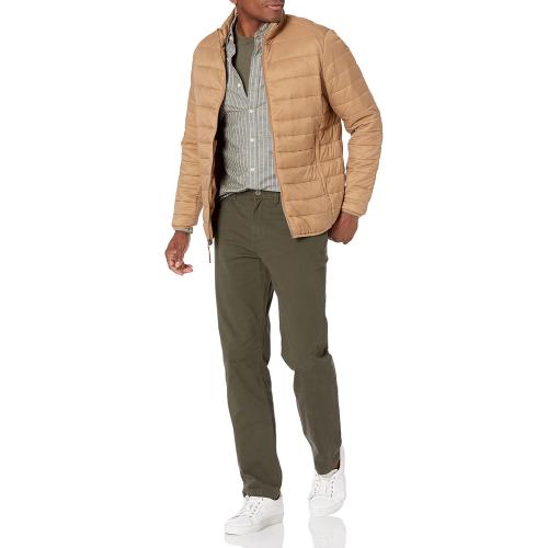 Size 33W X 28 L Color Olive Amazon Essentials Men's Straight-Fit 5-Pocket Comfort Stretch Chino Pant (Previously Goodthreads)