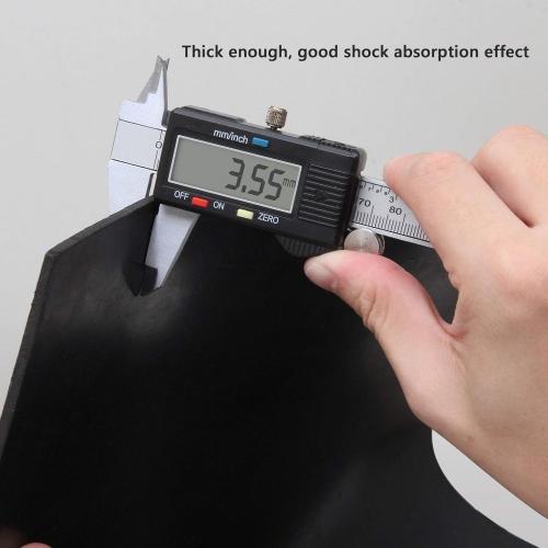 Neoprene Rubber Sheet 1/8 Thick x 16 Wide x 30 Long, Solid Rubber Sheets, Rolls & Strips for Gaskets Material, Pads, Crafts, Weather Stripping, Flooring, Black