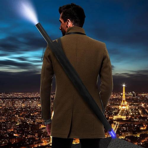 Color Clear Liberty Imports 3 PACK - LED Light Up Umbrellas with 7 Color Changing Effects | Windproof Golf Umbrellas with Flashlight Handle (Clear/Black/Gray)