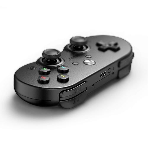 Black 8Bitdo Sn30 Pro Bluetooth Controller for Mobile & Xbox Cloud Gaming on Android, Gaming Controller for iPhone, iPad, macOS and Apple TV (No Mobile Clip) - Not for Xbox