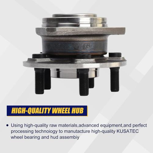 KUSATEC 513325 2pcs Front Wheel Bearing and Hub Assembly Compatible with 2012-2020 for Chrysler 300, Dodge Challenger, 5 Lug Bolts w/ABS
