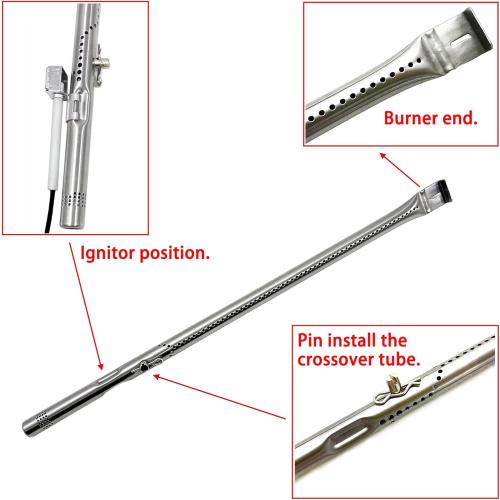 Direct Store DG276 Replacement for Charbroil Performance 6 Burner 463276517, 463276617, 466245917, 463238218, 463277918, 463244819, 463274619, 463274819, G470-5200-W1 Burner, G470-0004-W1A Heat Plates