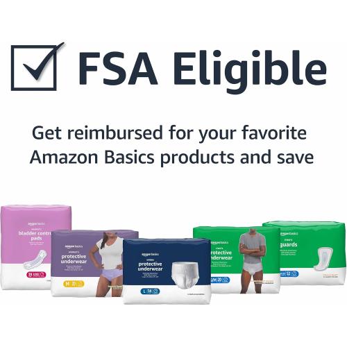 Amazon Basics Incontinence Underwear for Men, Maximum Absorbency, 2X-Large, 14 Count (3 Pack)