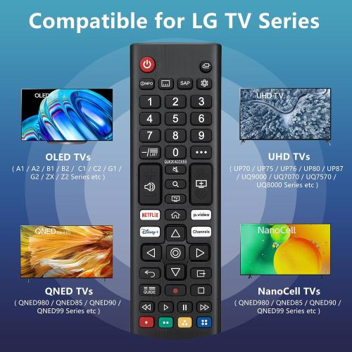 Universal for LG Smart TV Remote Control Replacement (Pack of 2)