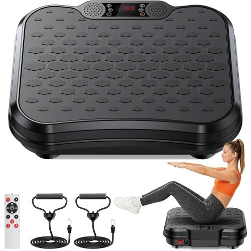 NXSCI Vibration Plate Exercise Machine, Vibration Plate for Lymphatic Drainage Weight Loss, Shake Plate with 250 Speed Levels, 400 Lbs Capacity Full Body Workout for Home Office Gym