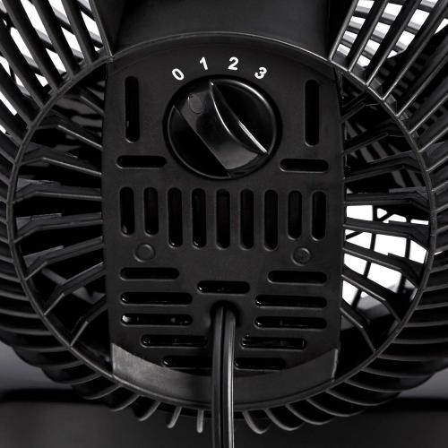 Amazon Basics Air Circulator Fan, Desk Fan for Bedroom, Home and Office, With 90-Degree Tilt Head, 3 Speed Settings, Lightweight (3 LBS), 35 Watts, Black, 11.1W x 6.3D x 10.9H