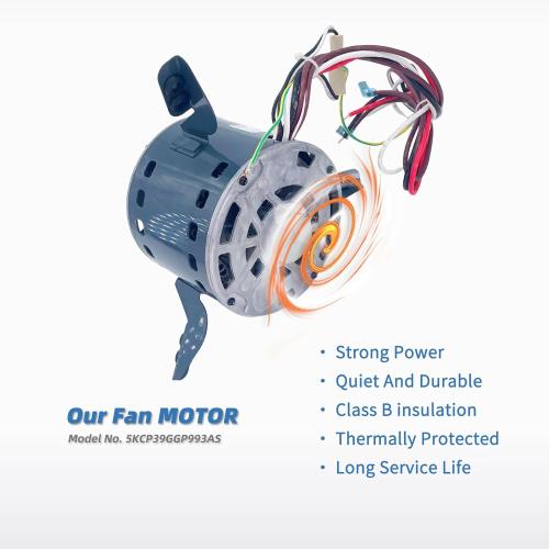 5KCP39GGP993AS Blower Motor Replaces GE genteq 5KCP39GGY923S 3S009 1/3HP 1075RPM Compatible with Goodman Furnace BT1340027S, BT1340027, 11091205, B13400312 Dayton 6DLN0 K55HXRCL-1854 208-230V LEUNGOO