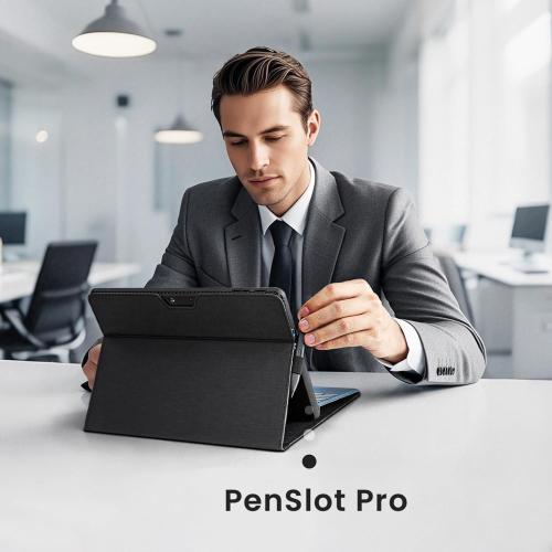 Omnpak Microsoft Surface Pro 11/10/9 Case, Lightweight Protective, Multiple Angle, Stylus Holder, Designed for Surface 11th Edition AI 2024/Pro 9 5G 13 2022, Compatible with Type Cover Keyboard