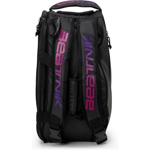 Color Black and Purple BEATNIK Pickleball Bag Pro Tour – Premium Pickleball Duffel Bag with Large Capacity, Ventilated Shoe Compartment, Durable & Water-Resistant for Travel and Tournaments