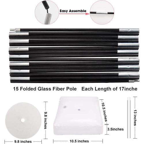 Chamvis Balloon Arch Kit, 9FT Height & 10FT Width Adjustable Balloon Arch Stand Frame Garland Stand: Wedding Baby Shower Birthday Photo Backdrop