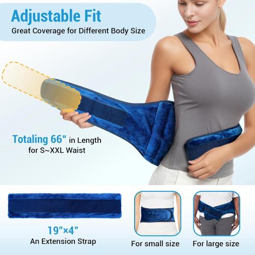 Comfytemp Microwave Heating Pad for Back Pain Relief, FSA Eligible HSA, 2.5LB Wearables Microwavable Heating Pads, Moist Heat Therapy for Sciatica, Waist Coccyx, Warm Compress Recovery Get Well Gift
