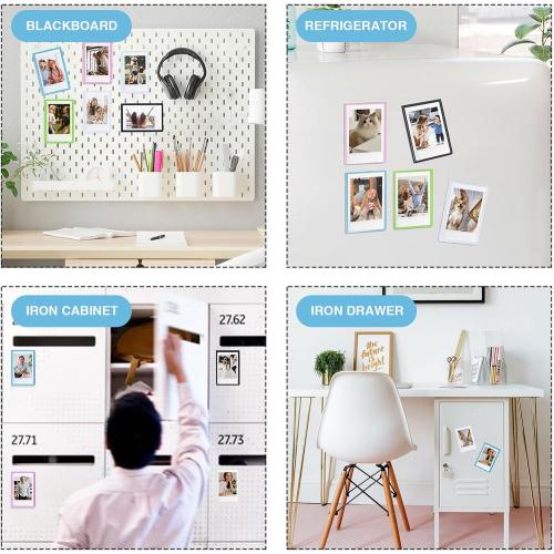 CAIYOULE 30 Pack Mini 3 Inch Magnetic Pocket Picture Frame