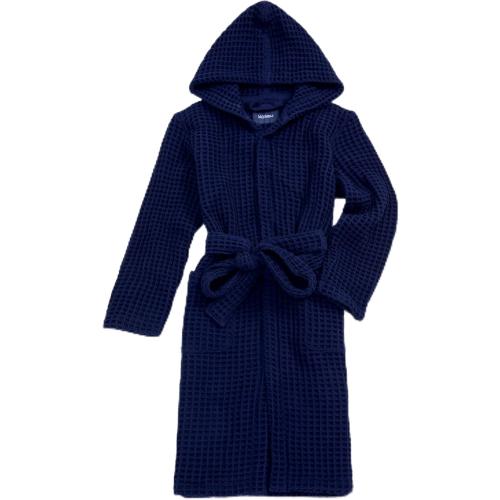 Luxury Hotel & Spa Silk-infused Japanese Cotton Waffle Unisex Hooded Bathrobe. (Used see the pictures)