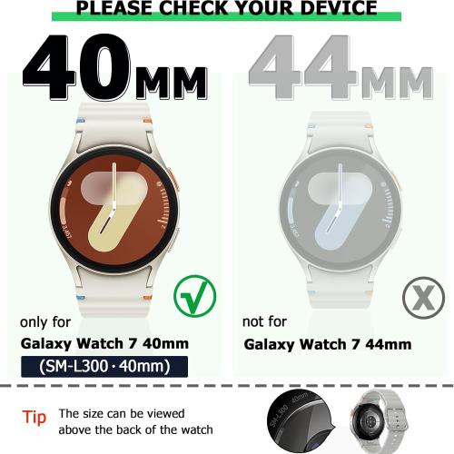 RICHONE [10 Pack] Compatible with Samsung Galaxy Watch 7 40mm Screen Protector Case, Soft TPU Protective Face Cover Colored Bumper Accessories for Women Men (10 Colors, Samsung Watch7 40 mm SM-L300)