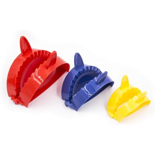BTaT- Dough Press Set, 3 Pack, Dumpling, Empanada, Pastry and Turnover Press, Hand Pie Maker, Meat Pie Cutter