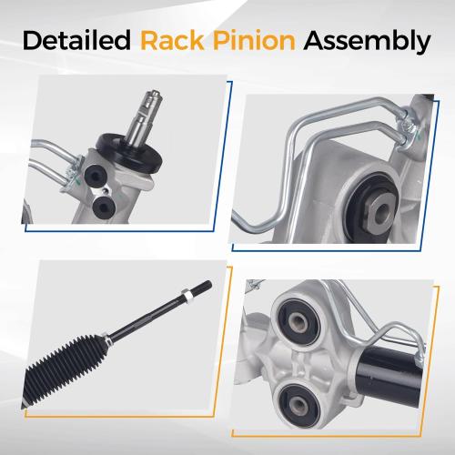 PAROD Rack and Pinion Assembly Fit for 2007-2014 Cadillac Escalade, ESV, EXT, Chevy Avalanche Silverado 1500, Suburban 1500, Tahoe, GMC Savana 1500, Sierra 1500,Yukon XL 1500 Replace#15254062