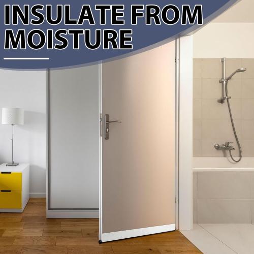 1 Pack 1 x 35.5 Storm Door Sweep Replacement Bottom Sweep Aluminum Expander for Security Storm Door Weatherstripping(White)