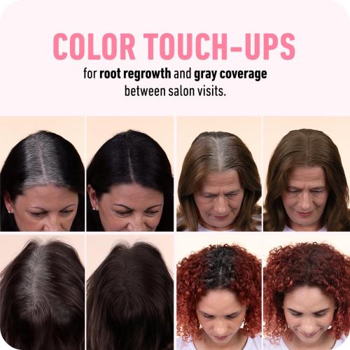 BOLDIFY Hairline Powder - Water-Resistant Root Touch Up Hair Color for Gray Coverage - 24-Hour Stain-Proof, Mess-Free Hair Powder for Thinning Hair - Dark Gray