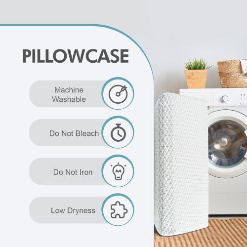 High Profile Pillow for Heavy People & Big Guys - Extra Thick Sleep Support for Broad Shoulders, Side Sleepers & Large Frame Adults 25X15X5.5”