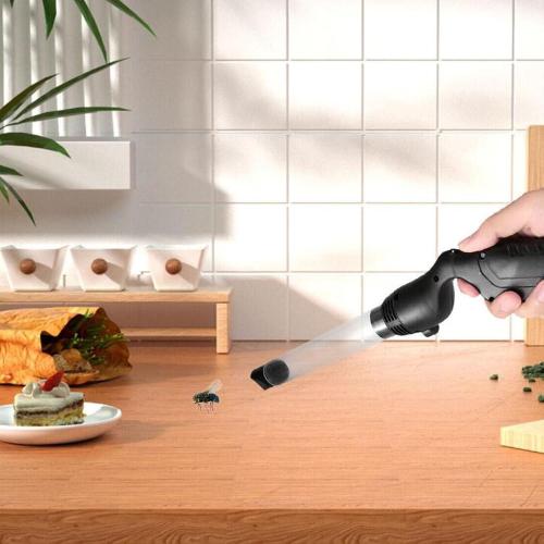 Vacuum, -0.4Kpa Strong Suction B UG Vacuum Catcher, Long Handle Vacuum Cleaner B UG Catcher with LED Light, B UG Trap for Spiders Insects Wasps Bees Mosquitos