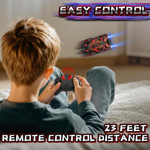 Wall Climbing Remote Control Car with Headlight | 360° Rotating RC Stunt Car, Rechargeable RC Cars Toys for 3 4 5 6 7 8-12 Year Old Boys Girls Kids
