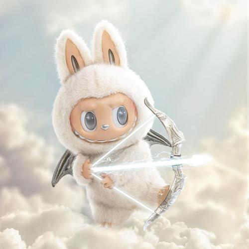 WHITE POP MART The Monsters - Angel in Clouds Vinyl Face Doll, 22.83 inches Height, Toys for Modern Home Decor, Collectible Toy Set for Desk Accessories, 1PC