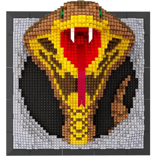 BDYDT Wall Art Snake Building Blocks Set; A Wall Decor Set for Adults Who Love Creative Hobbies(2376 Pieces) Toys Gifts for Kid and Adult